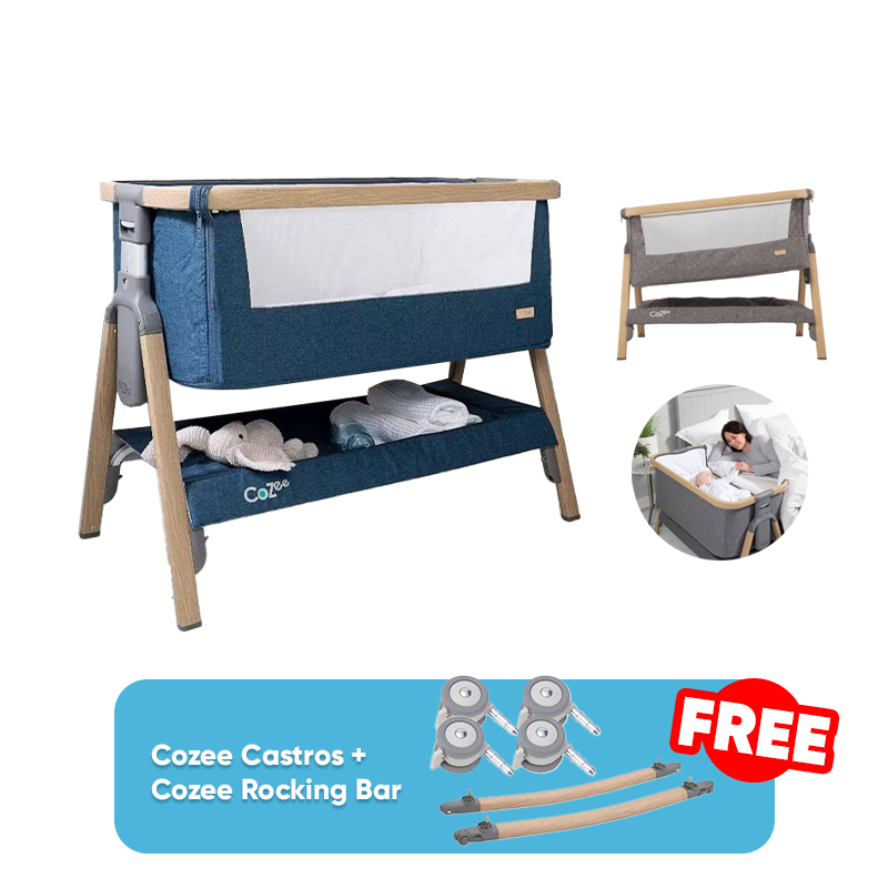 Tutti Bambini Cozee Bedside Crib + FREE GIFT